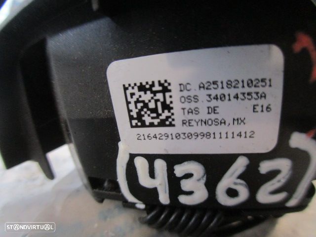 Interruptor A2518210251 MERCEDES ML W164 2005 320CDI 4X4 V6 24V 225CV  5P CINZENTO Volante Multifunções Botões Com Desgaste - 4