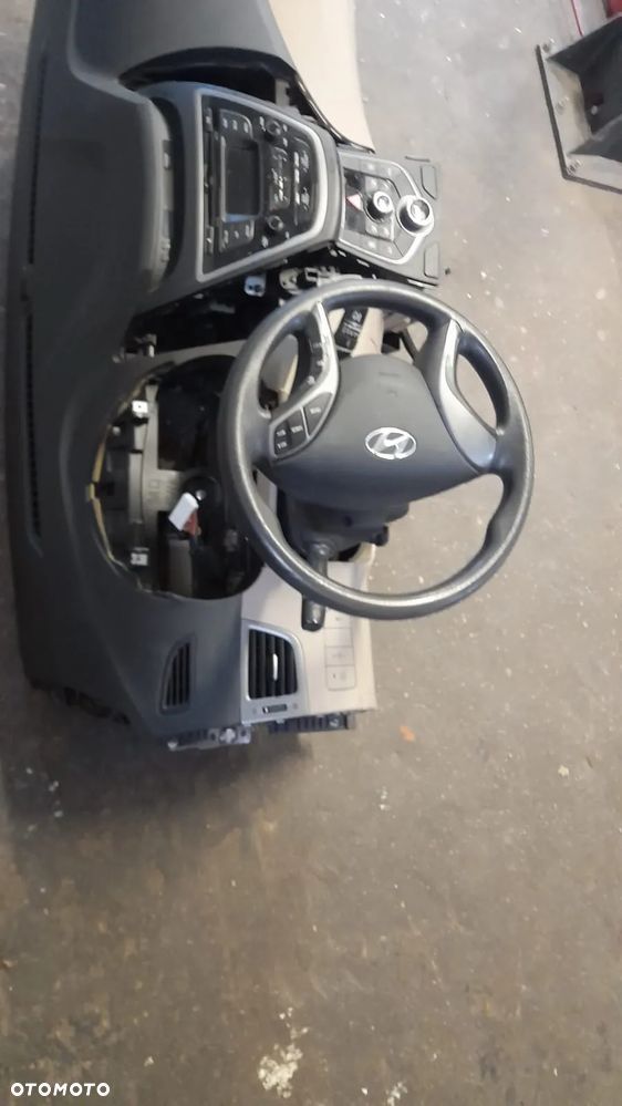 Hyundai Elantra 10/16 deska rozdzielcza konsoleta airbag - 6