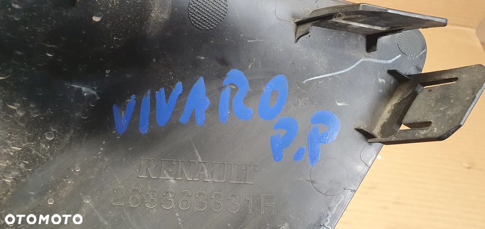 Kratka zderzaka prawy przód przednia prawa Opel Vivaro B Trafic III 263363331R 93867876 - 8