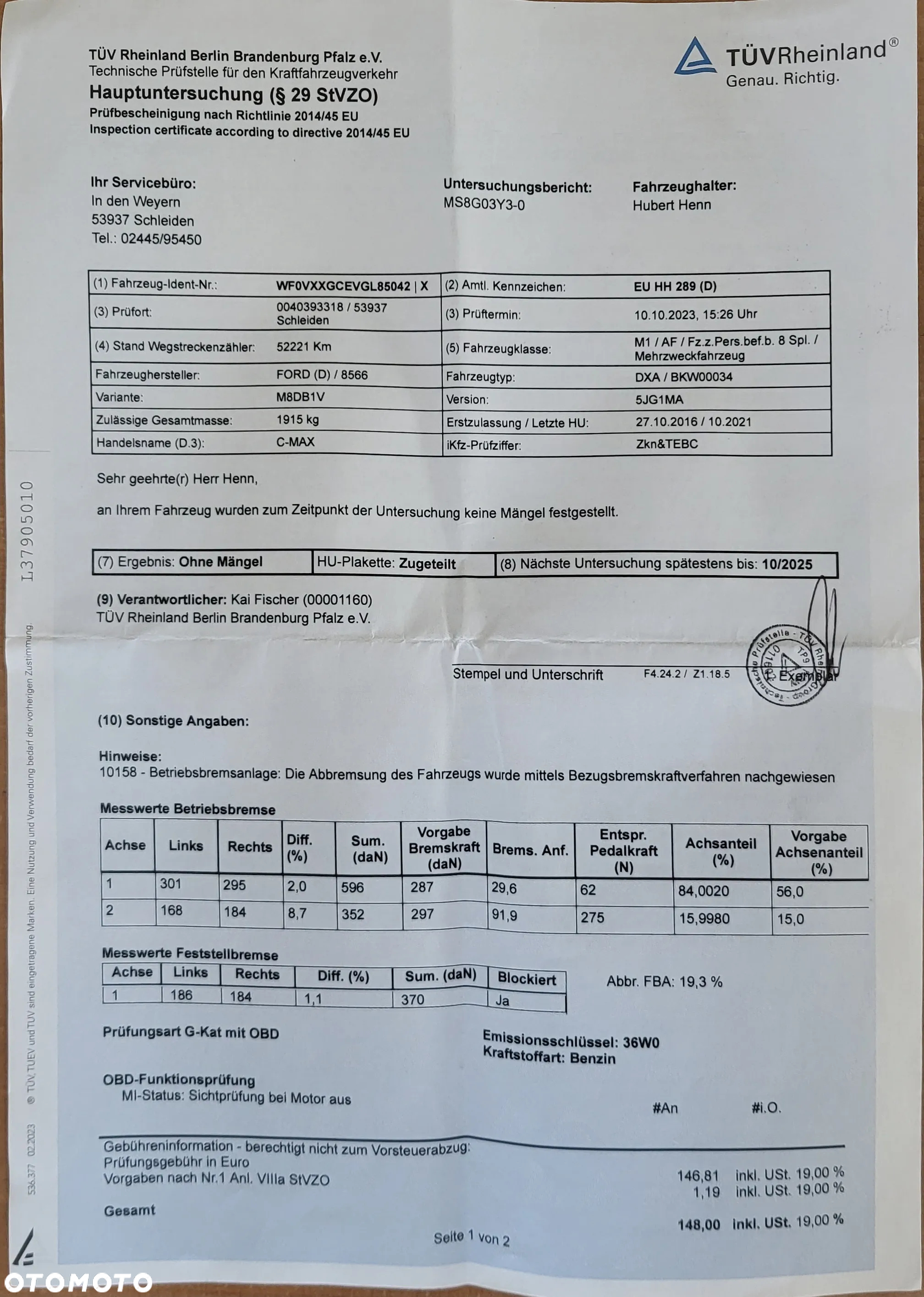 Ford C-MAX 1.5 EcoBoost Start-Stop-System Titanium - 36