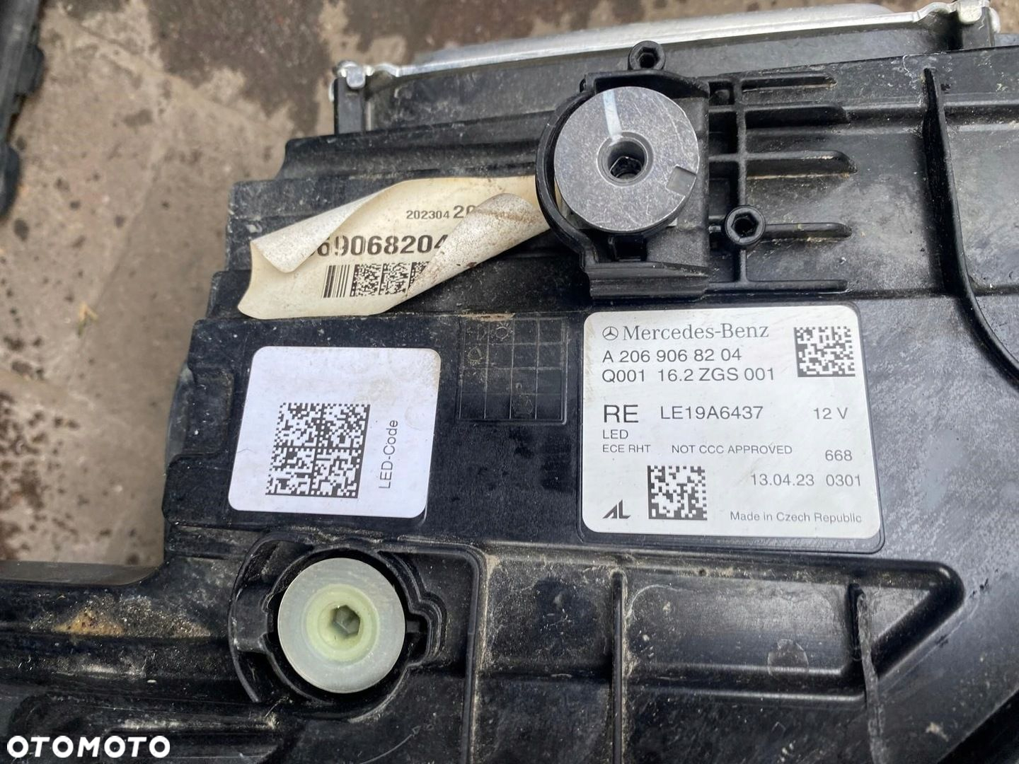 ZDERZAK MASKA LAMPY PAS PRZEDNI CHŁODNICE MERCEDES C KLASA W206 PAKIET AMG - 11