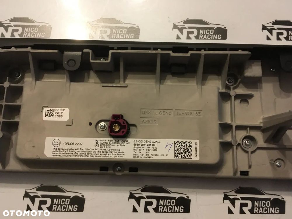 WYŚWIETLACZ MONITOR BMW 3 G20 G21 9841821 - 8