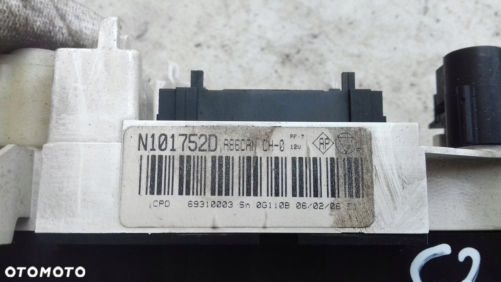 panel sterowania nawiewem n101752d citroen c2 03- - 3