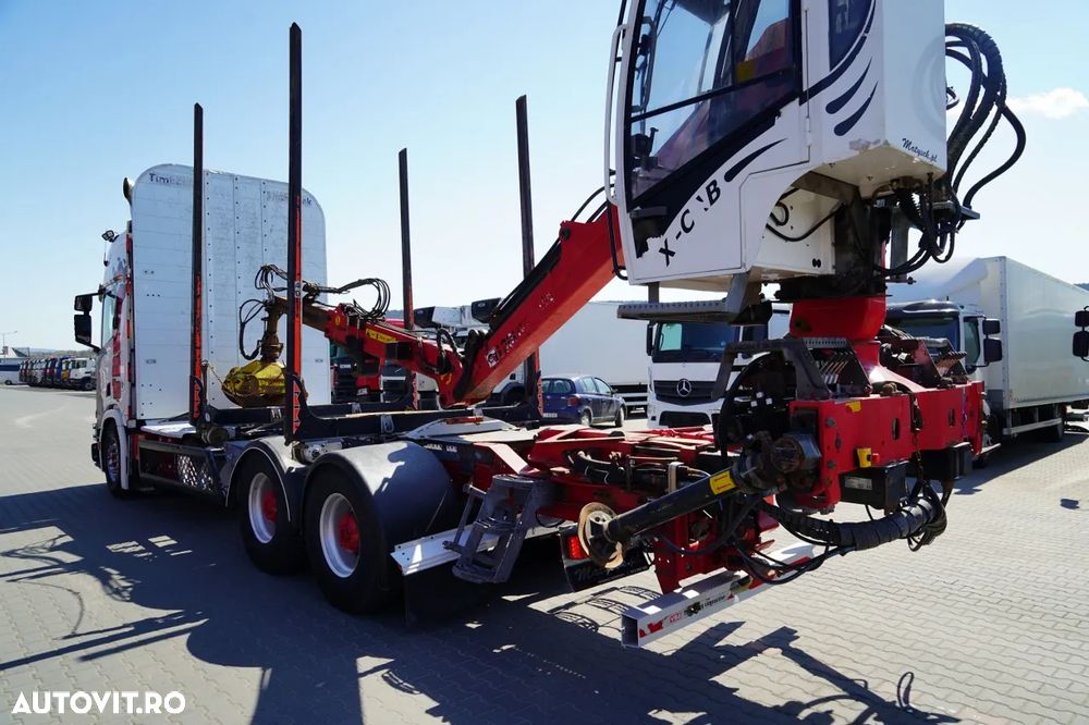 Scania R 730 XT / V8 / 6X4 / PENTRU LEMN / PENTRU COPACI / PENTRU PĂDURE / HDS LOGLIFT F96ST / CABINĂ / ANVELOPE 100% / 2020A - 12
