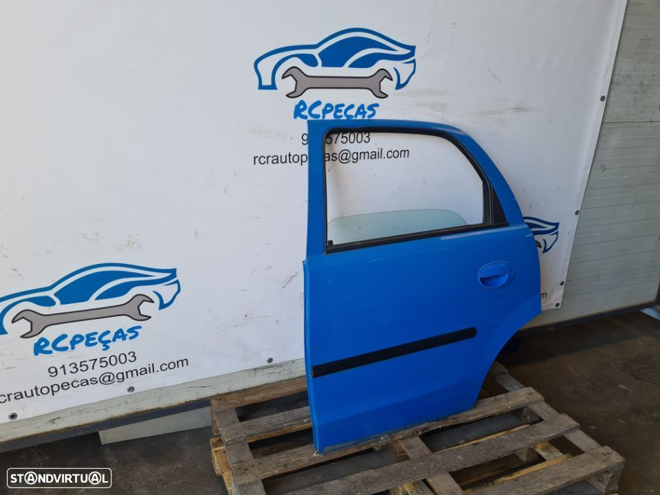 PORTA TRASEIRA TRÁS ESQUERDA OPEL CORSA C 5 PORTAS FECHO ELEVADOR MOTOR PUXADOR VIDRO - 4