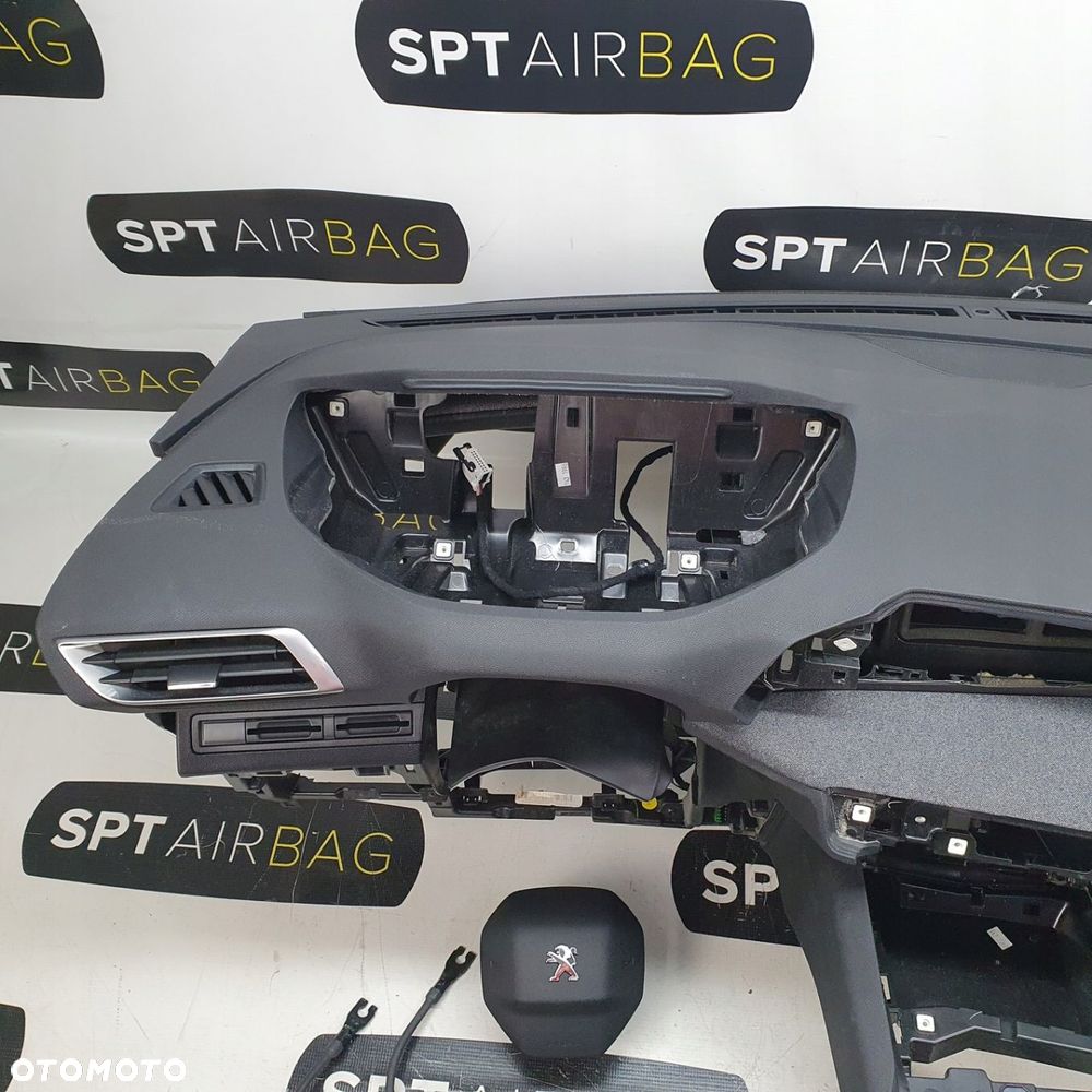 PEUGEOT 3008 II 5008 II DESKA ROZDZIELCZA GUMA KONSOLA KOKPIT PULPIT PODUSZKI AIRBAG AIR BAG PASY KIT SET - 6
