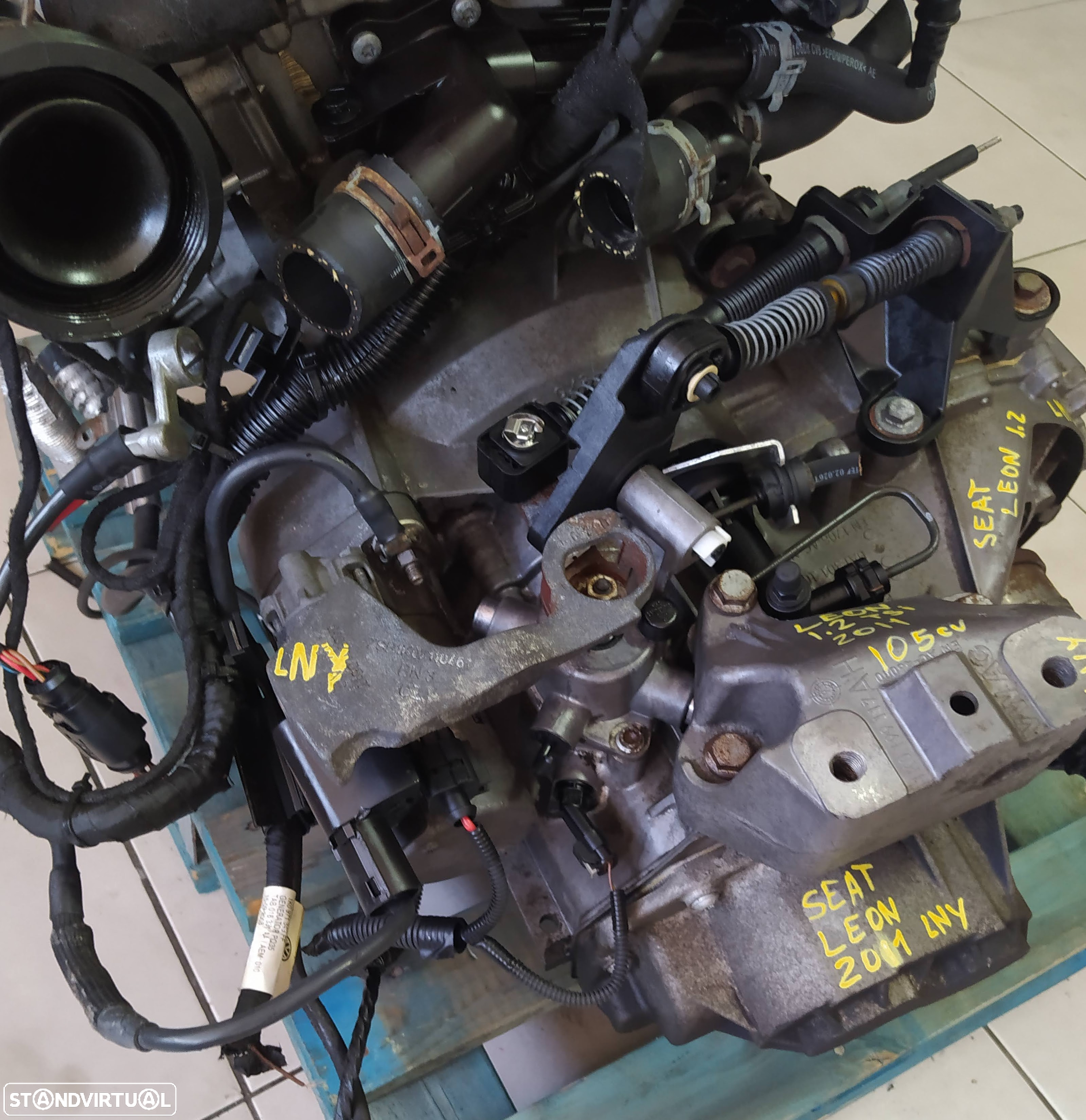 Motor seat leon 1.2TSI 105cv CBZ gasolina caixa 6 velocidades LNY - 8