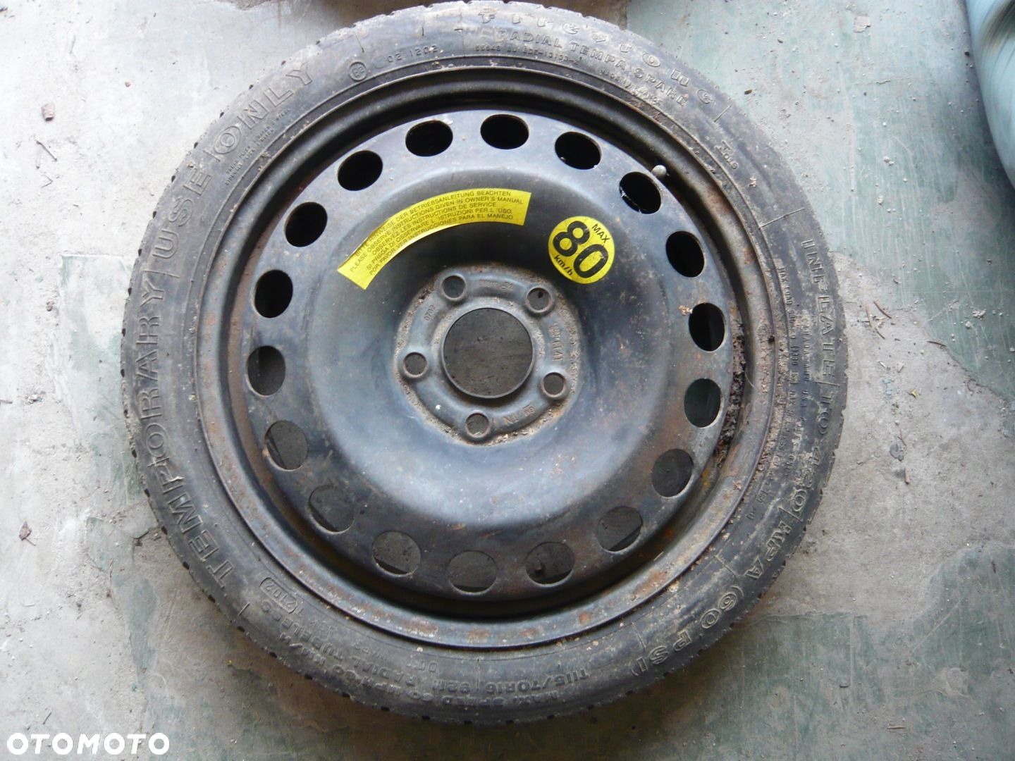 Koło dojazdowe zapasowe Opel Astra H - 1