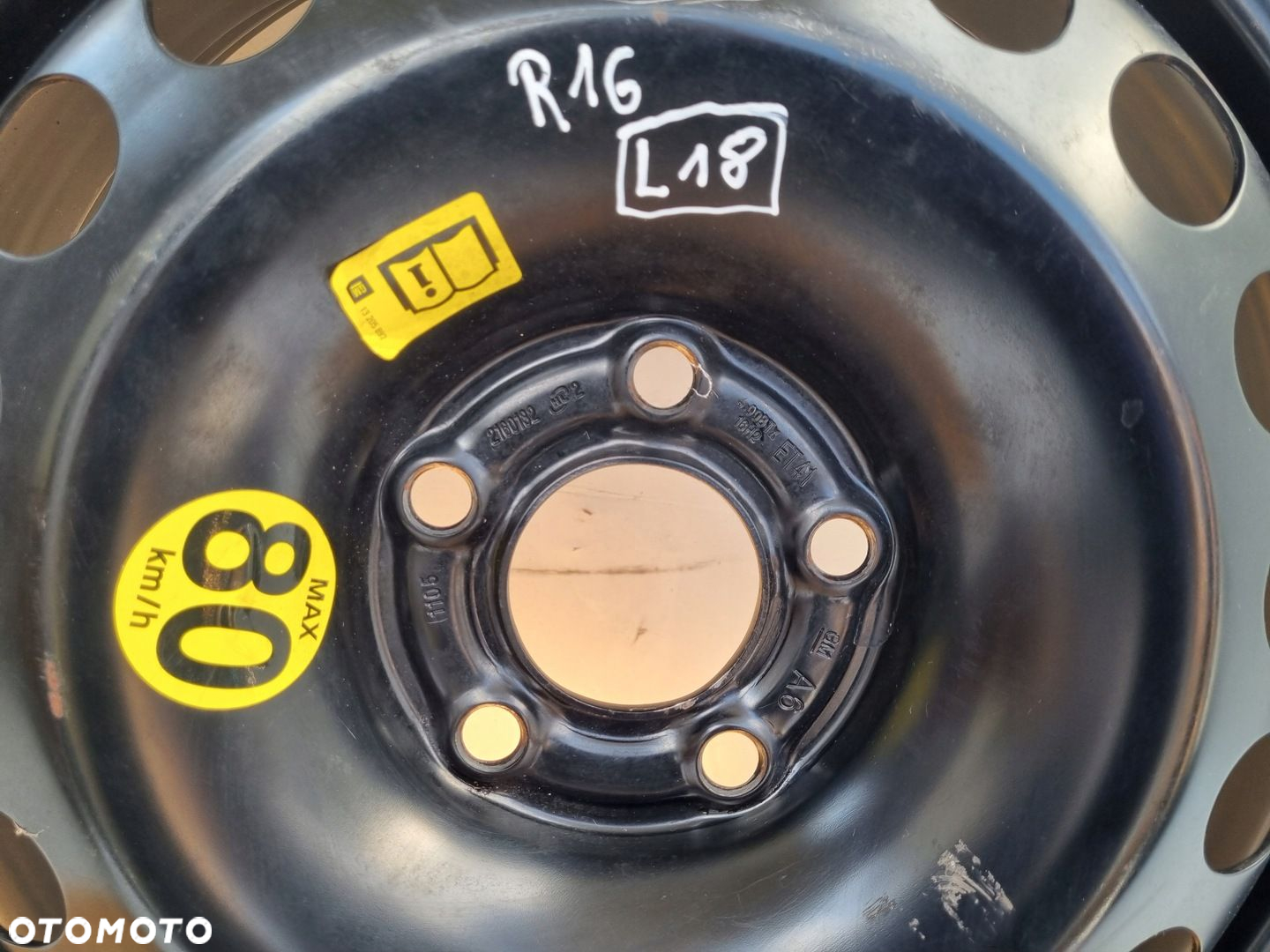 Opel Vectra C Astra H KOŁO DOJAZDOWE dojazdówka 115/70 R16 5x110 2160132 - 2