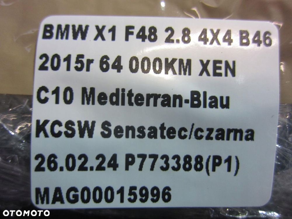 BMW X1 F48 WIĄZKA CZUJNIKÓW PARKOWANIA PDC TYLNA TYŁ 6821875 61126821875 - 14