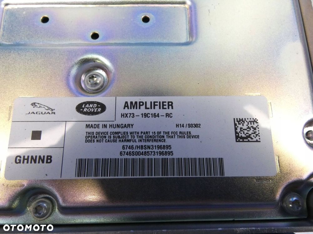 JAGUAR XE X760 XF II X260 WZMACNIACZ AUDIO FABRYCZNY HARMAN - 2