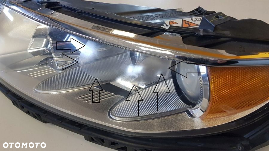 LINCOLN MKZ 2010- REFLEKTOR LAMPA XENON LEWA USA - 4