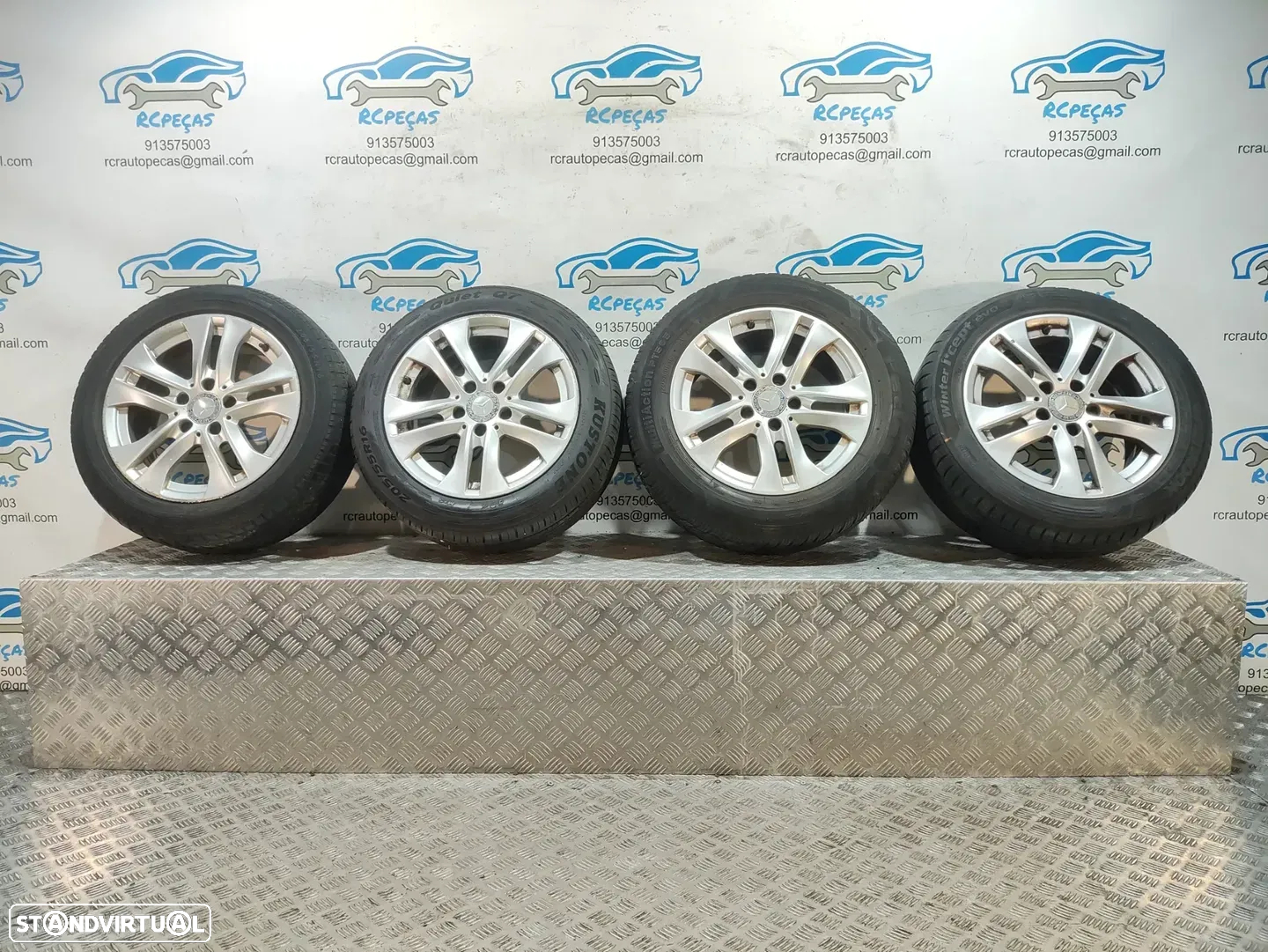 Jantes 16" Borbet | Mercedes Benz - Class C | W204 - ORIGINAIS - 7J | ET43 | 5x112 - 16 Polegadas | A2044017202 | 2044017202 | Jante | 5 x 112 | 205 55 16 - 2
