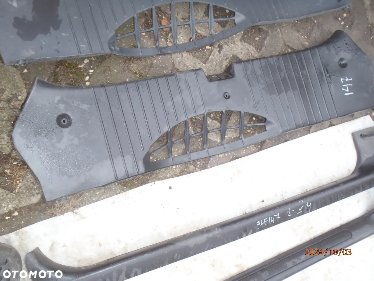 listwa progowa nakładka osłona słupka bagażnika podszybie alfa romeo 147 156 - 26