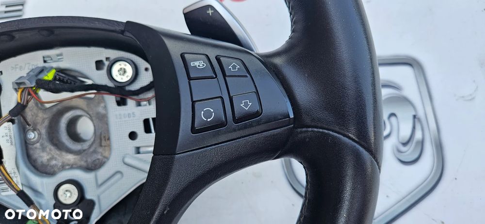 BMW X5 E70 X6 E71 LIFT LCI  KIEROWNICA SKÓRZANA CZARNA M-PAKIET MULTIFUNKCJA ŁOPATKI  7845778 - 11
