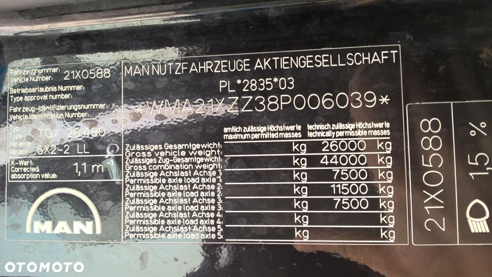 MAN TGX 26.480 6X2-2 LL - 11