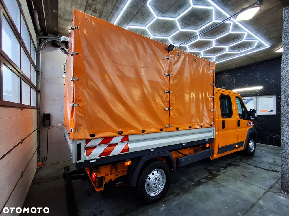 Fiat Ducato Doka Brygadówka Skrzynia Plandeka Oświetlenie Ostrzegawcze Pomarańczowy Służba Drogowa Autostradowa Hak 2010 Rok Ogrzewanie Postojowe Webasto - 4