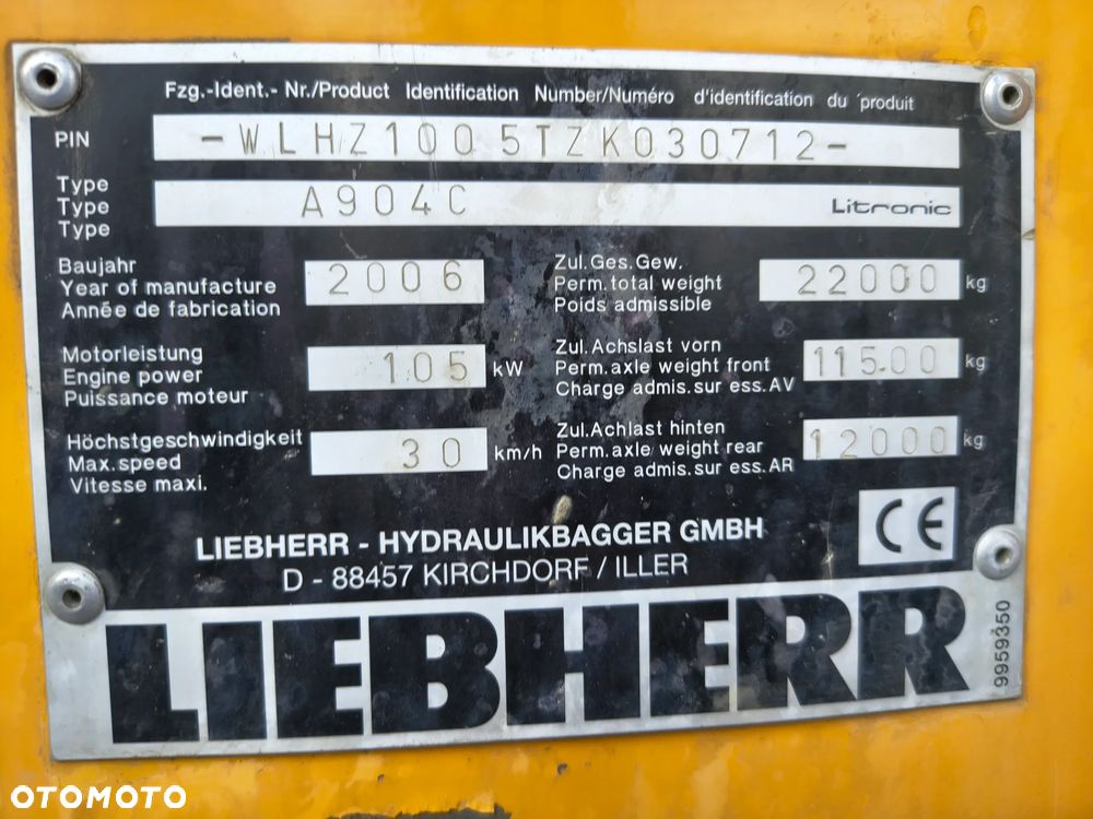 Liebherr A904C Litronic Koparka kołowa - 23