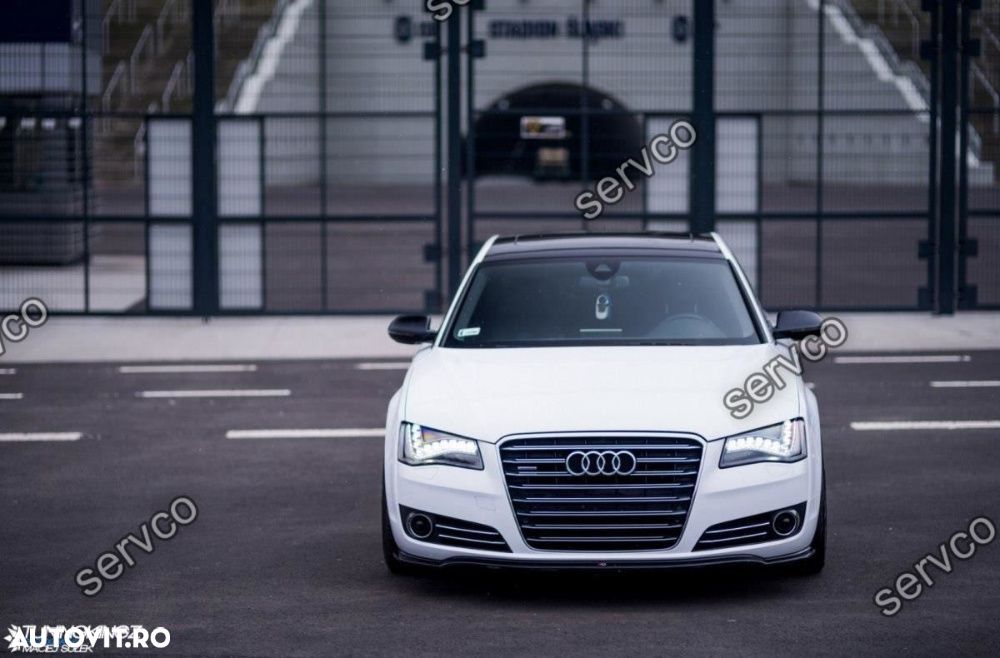 Prelungire splitter bara fata Audi A8 D4 2010-2013 v1 Maxton Design - 5