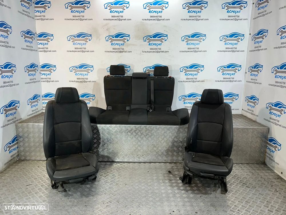 .Conjunto Bancos Tecido E Pele Originais BMW Série 1 E87 Pack M Frente Frontal Tras Traseiro 2004 - 2012 - 1