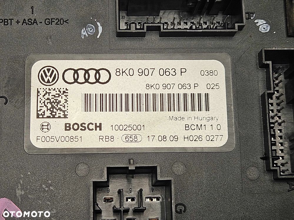 Moduł 8K0907063P Sterownik Komputer Komfortu Audi A4 B8 A5 Q5 Europa - 2