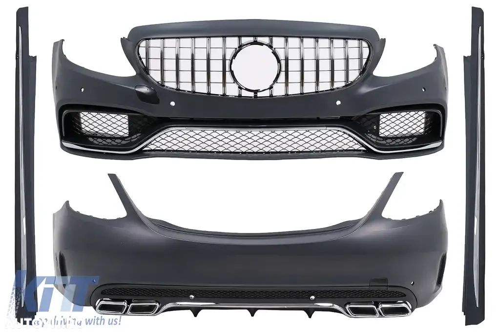 Pachet Exterior Complet compatibil cu Mercedes C-Class W205 Sedan (2014-2018) GTR Design - 1