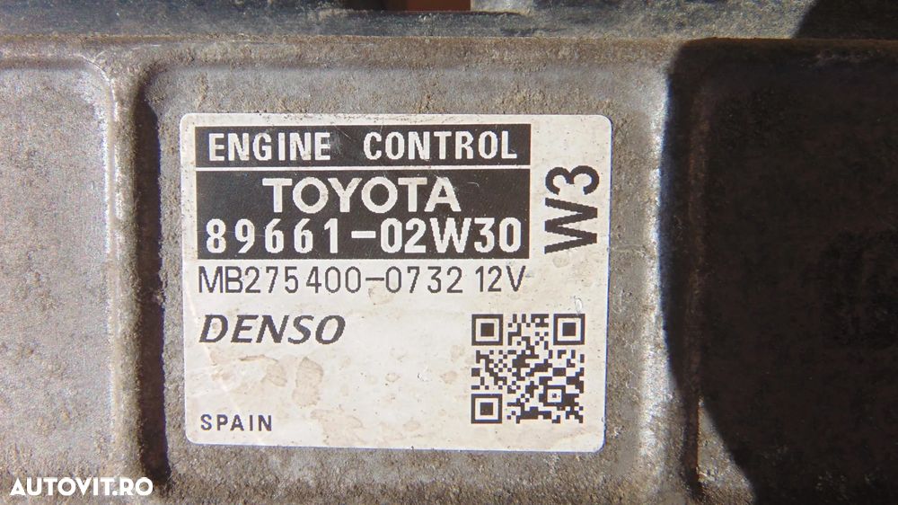 Calculator motor ECU Toyota Auris 1.3 benzina an 2006-2010 cod 89661-02W30 - 4
