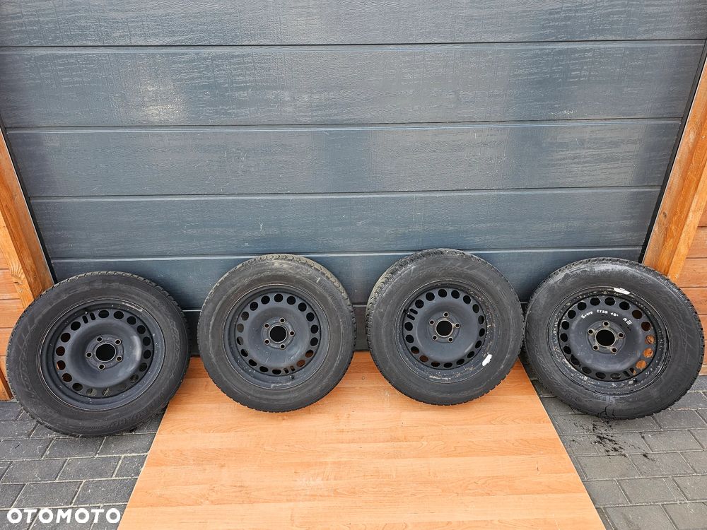 KOŁA FELGI STALOWE 15 OPONY ZIMOWE OPEL VECTRA C SIGNUM ASTRA H MERIVA B ZAFIRA A B 5x110 ET35 195/65/15 - 1