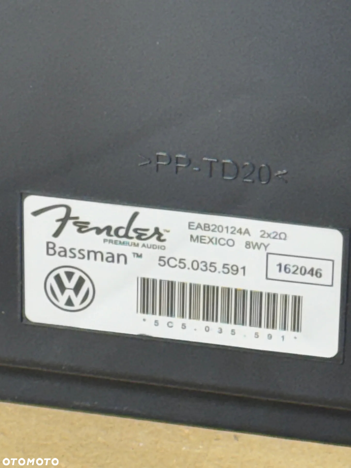 Głośnik, wzmacniacz FENDER Volkswagen New Beetle 5c 5C5035591 - 3