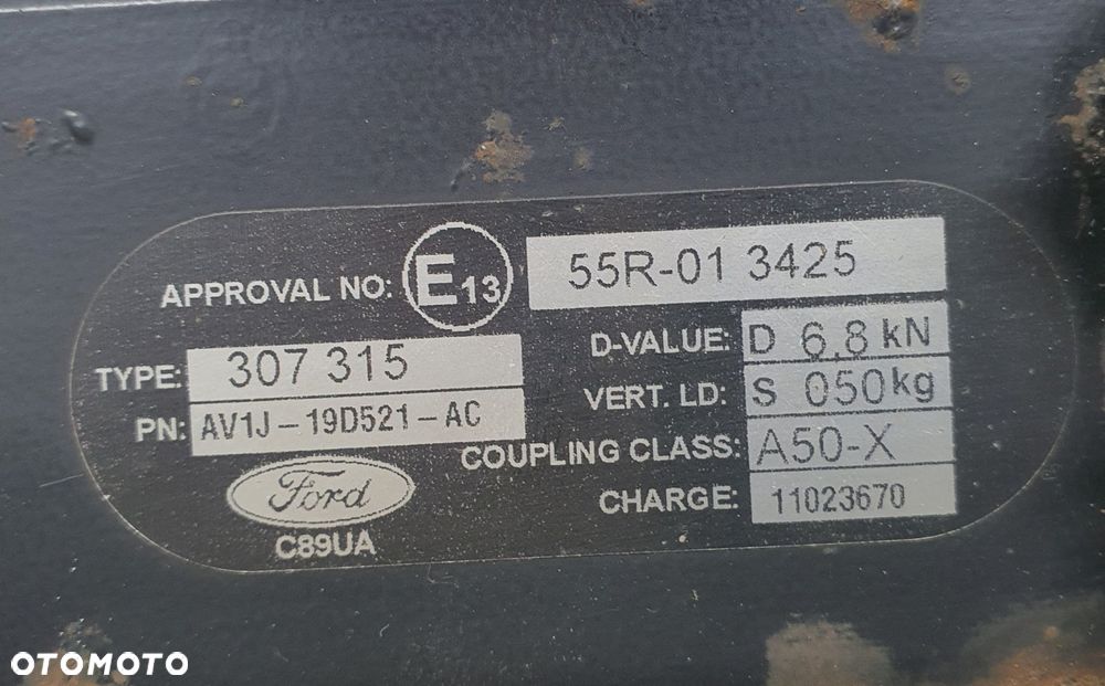 HAK HOLOWNICZY WYPINANY MODUŁ FORD B-MAX AV1J-19D521-AC CV1J-19H378-AA - 6