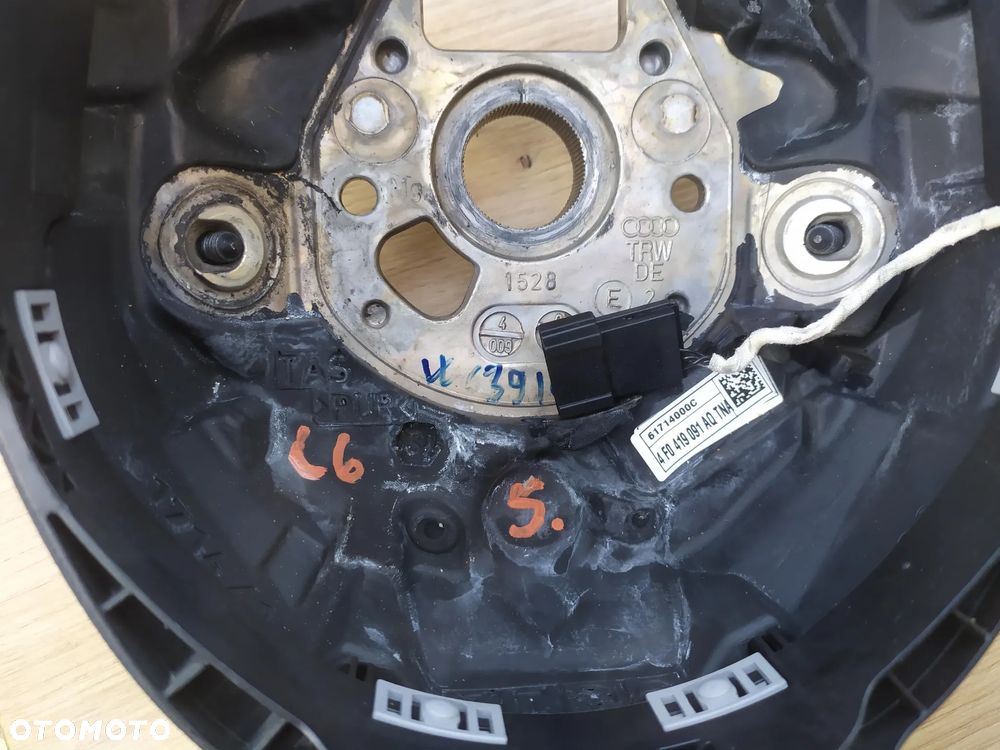 AUDI A6 C6 A8 D3 LIFT Q7 KIEROWNICA TRÓJRAMIENNA CZARNA SOUL ŁOPATKI - 14