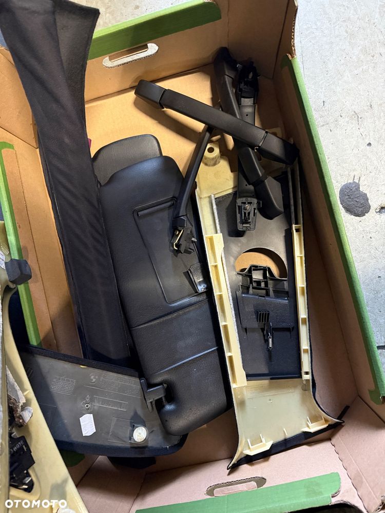 Podsufitka e46 sedan czarna m pakiet komplet słupki daszki rączki - 3