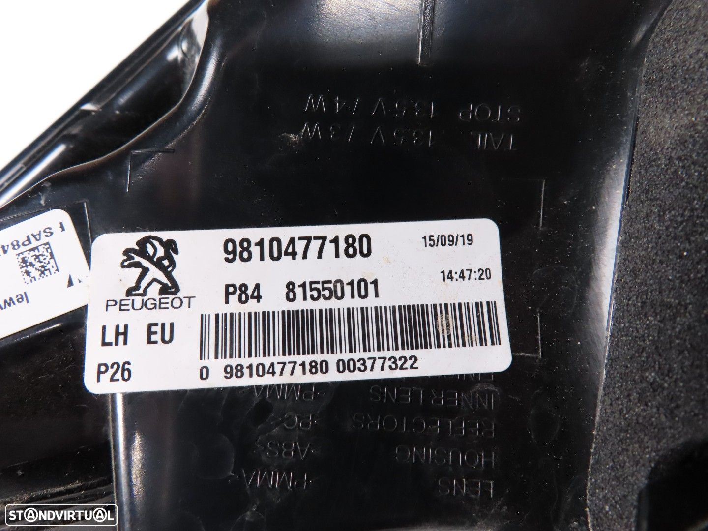 Farolim Esquerdo/Trás Usado / Original PEUGEOT 3008 SUV (M_) 9810477180 - 4