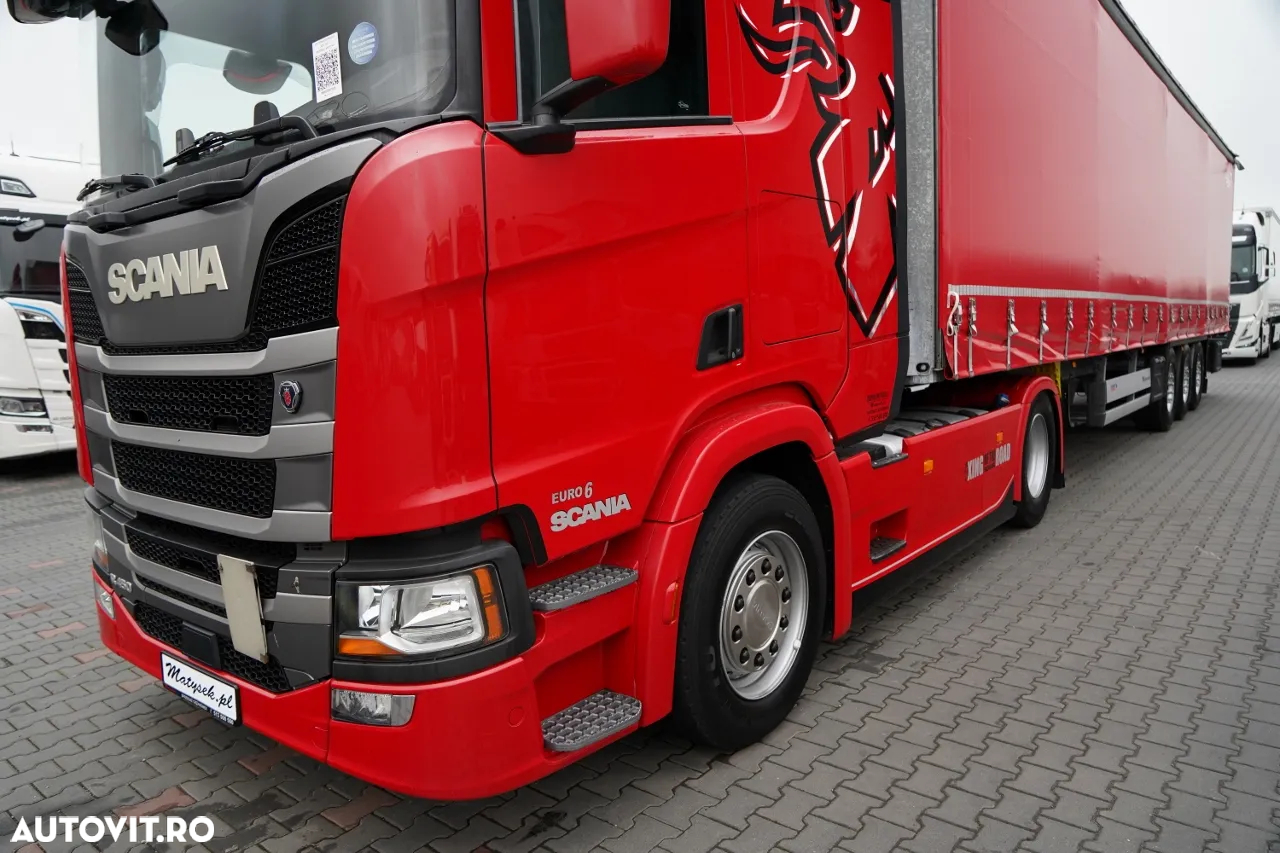 Scania R 450 / KIT / + SCHMITZ / CORTINĂ STANDARD / AXĂ RIDICABILĂ / ACOPERIȘ RIDICABIL / 2022 RIDICABIL - 9