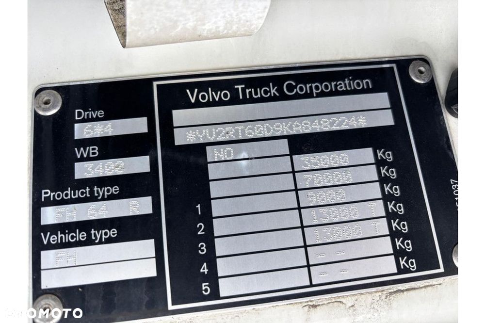 Volvo FH540 6x4 + RETARDER + LIFTING AXLE + EURO 6 - 26