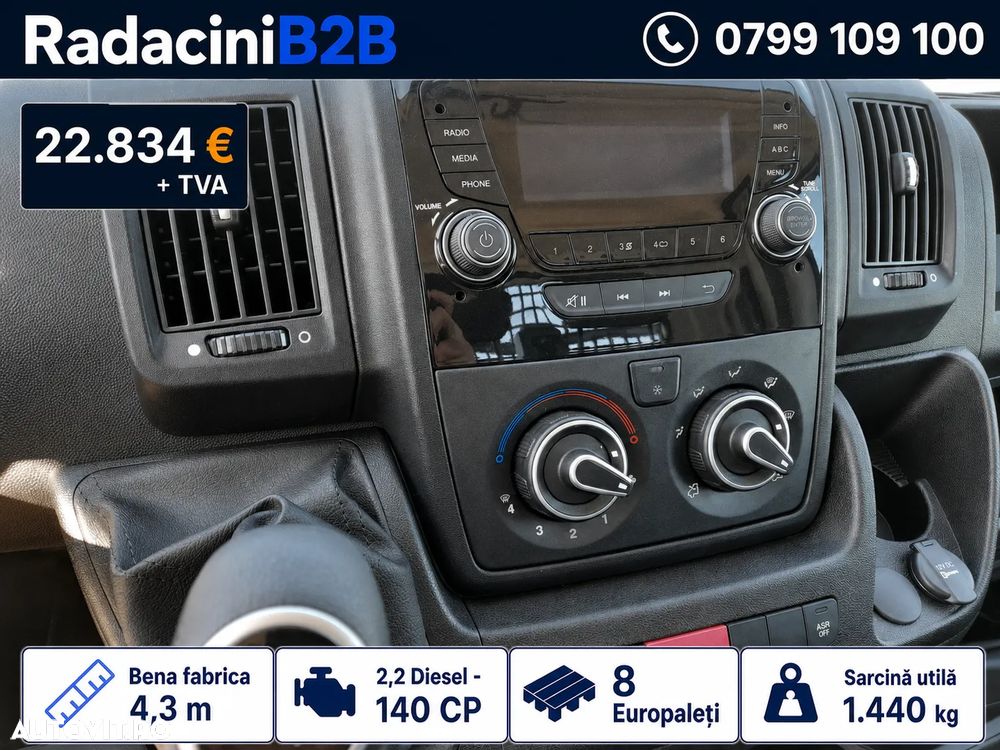 Citroën Jumper bena Scattolini fabrica 4.3M | 1.440 KG | 140 CP | STOC - 11