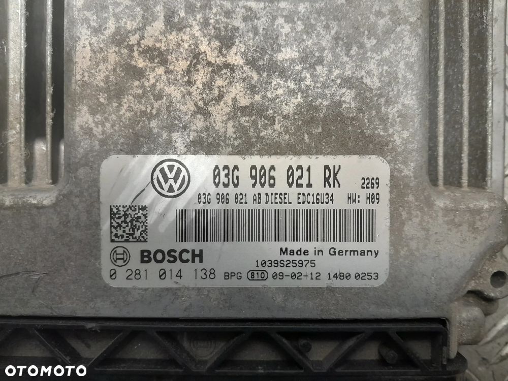 VOLKSWAGEN TOURAN KOMPUTER STEROWNIK SILNIKA 03G906021RK - 4