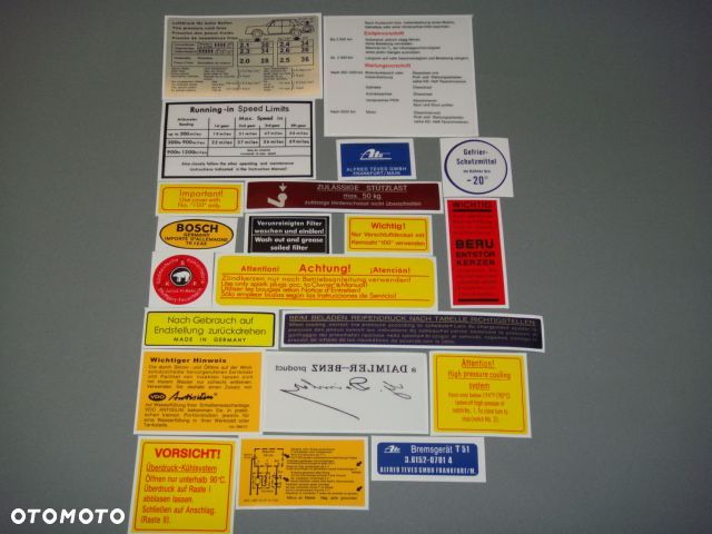 NAKLEJKI MERCEDES w114 w115 w108 114 115 108