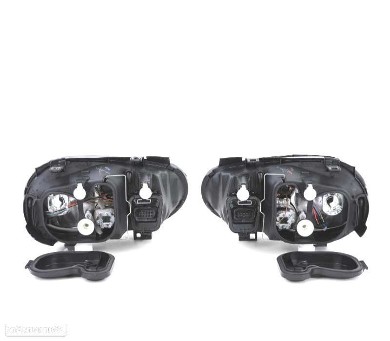 FARÓIS VOLKSWAGEN VW GOLF 4 MK IV 97-03 FUNDO PRETO BLACK EDITION - 2
