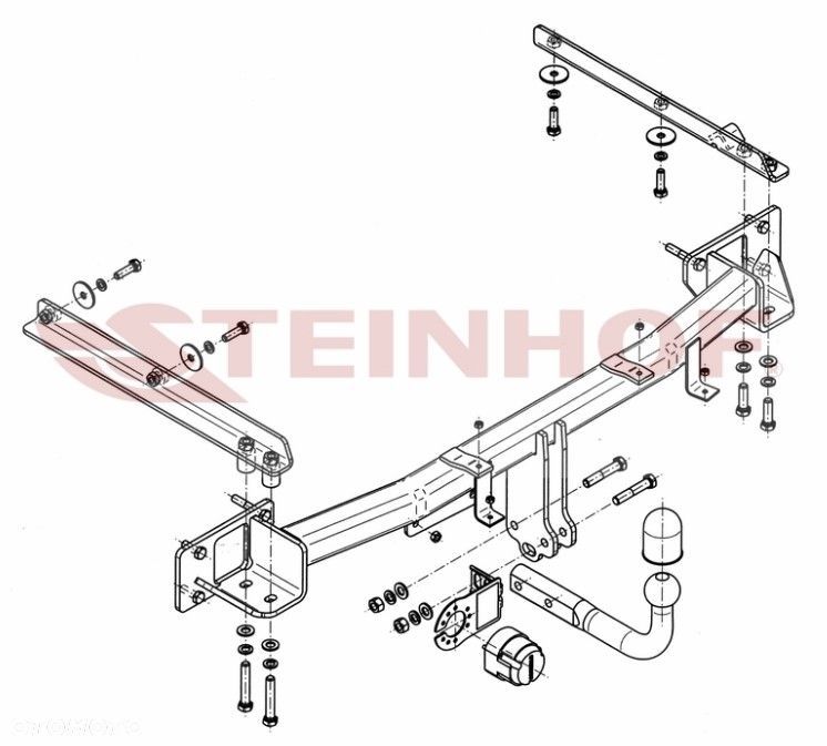 HAK HOLOWNICZY DO MERCEDES W203 S203 C-KLASA MODUŁ 7 PIN ADAPTER 7 NA 13 P - 9