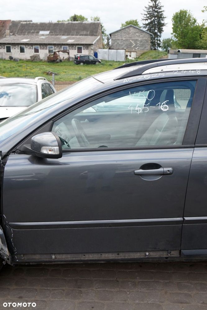 DRZWI PRZEDNIE LEWE V50  KOMBI 455-16  SZARY VOLVO 2004-2007 - 1