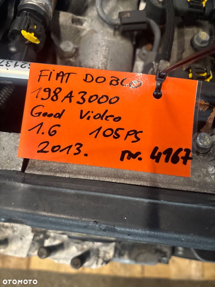 Silnik kompletny Fiat Doblo Cargo 198a3000 film video Doblo Bravo 1.6 MJ JTD - 4