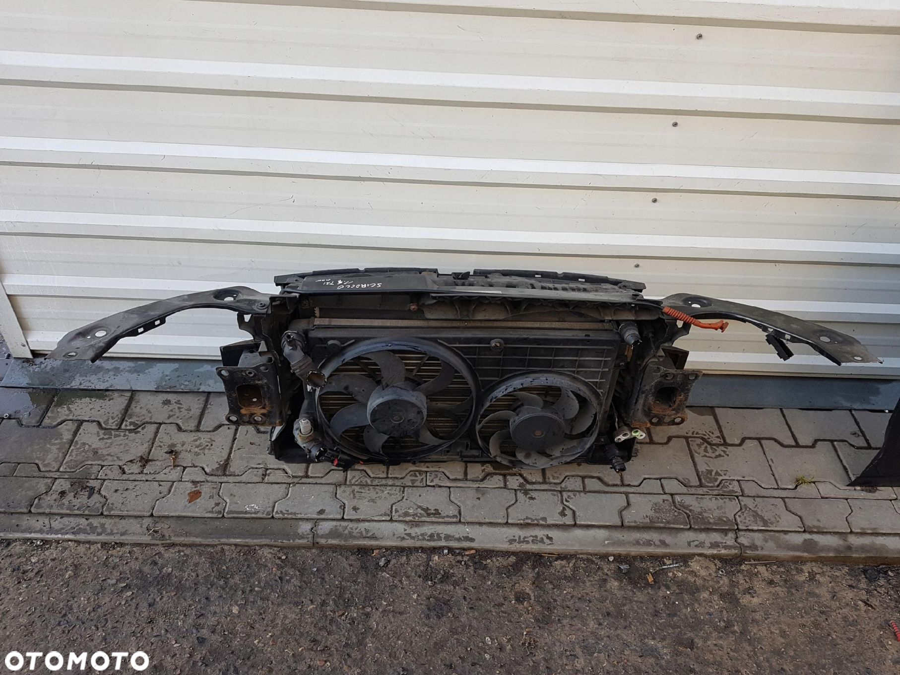 VW SCIROCCO III 08-14r 1.4 TSI PAS PRZEDNI CHŁODNICE WENTYLATORY - 3