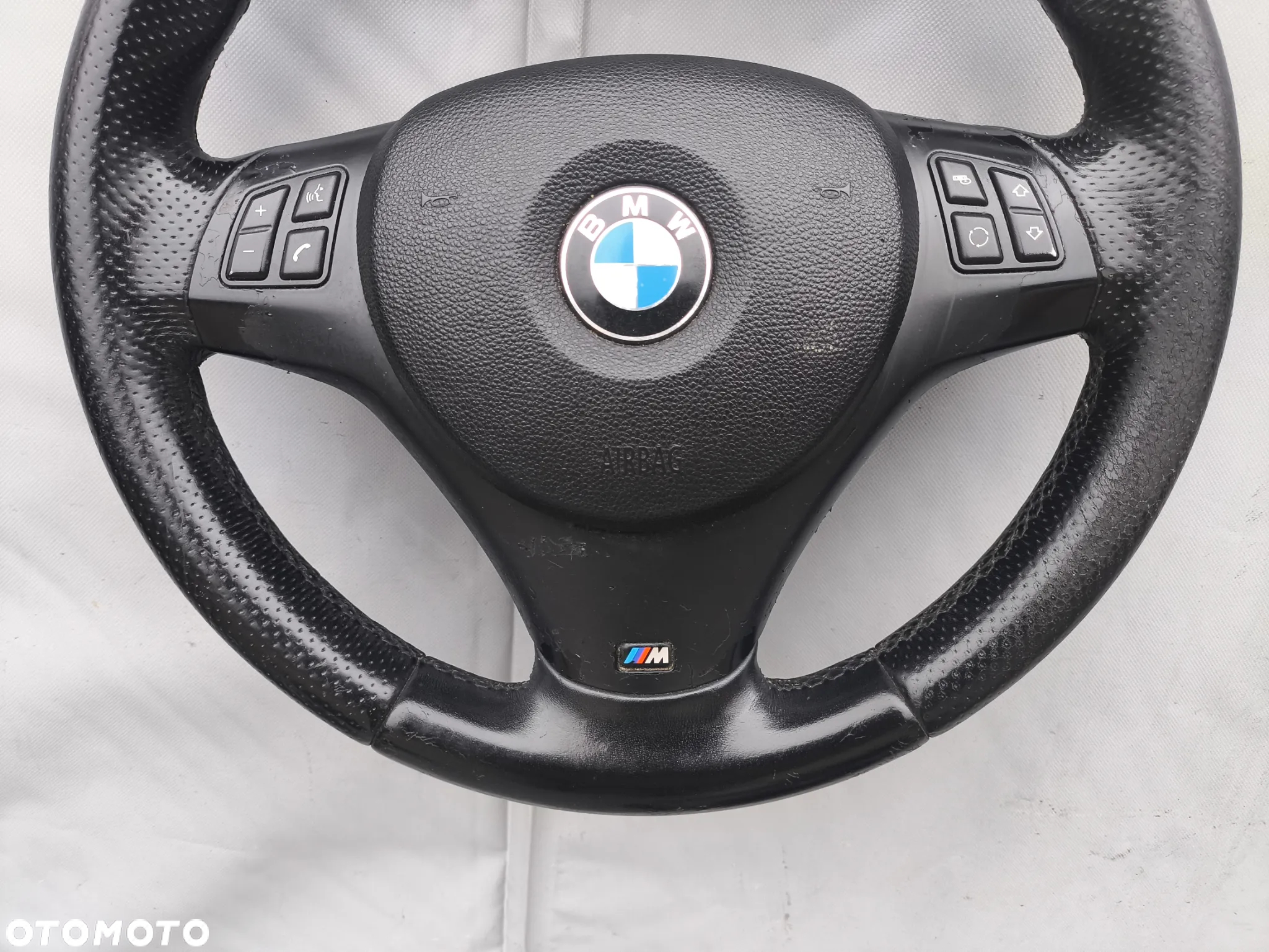 BMW 3 E90 E91 MPAKIET M PAKIET KIEROWNICA MULTIFUNKCJA AIRBAG SKÓRA - 3