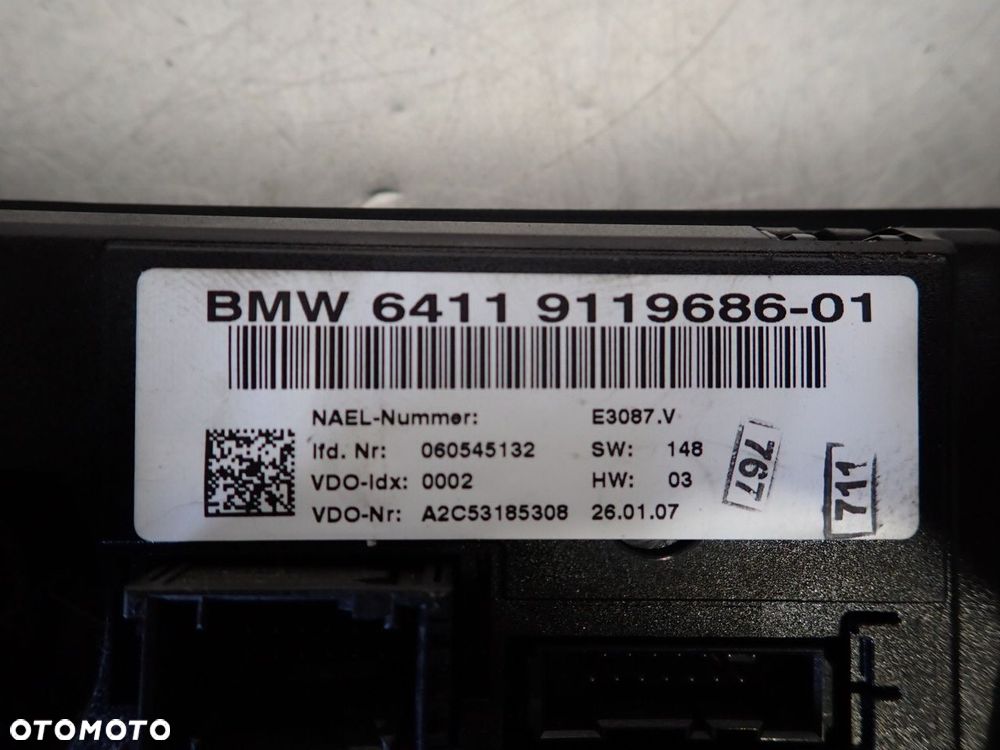 PANEL STEROWANIA NAWIEWU KLIMATYZACJI BMW E91 - 4