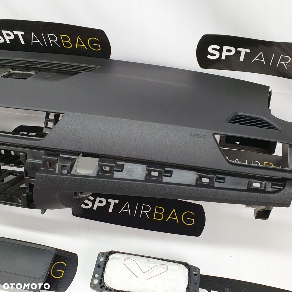 SKODA SUPERB 3 III DESKA ROZDZIELCZA KONSOLA KOKPIT PULPIT PODUSZKI AIRBAG AIR BAG PASY KIT SET - 4