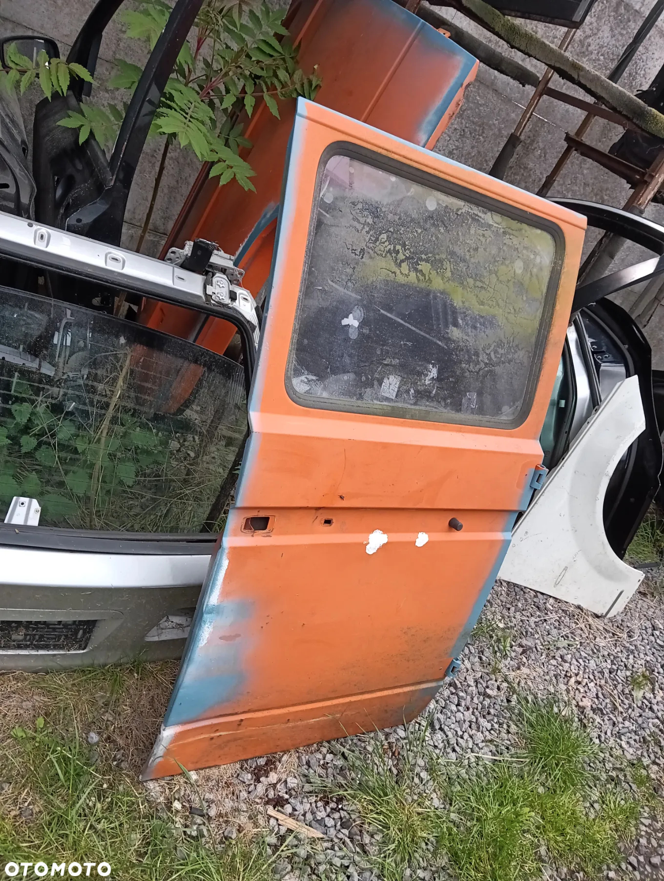 vw t3 transporter doka drzwi tyl tylnie tylne prawe pasazera szyba - 4