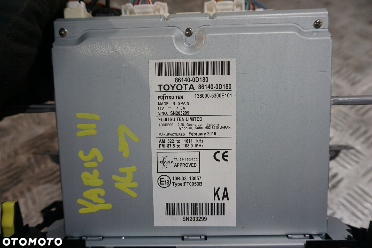 NAWIGACJA RADIOODTWARZACZ TOYOTA YARIS III 11-20 - 6