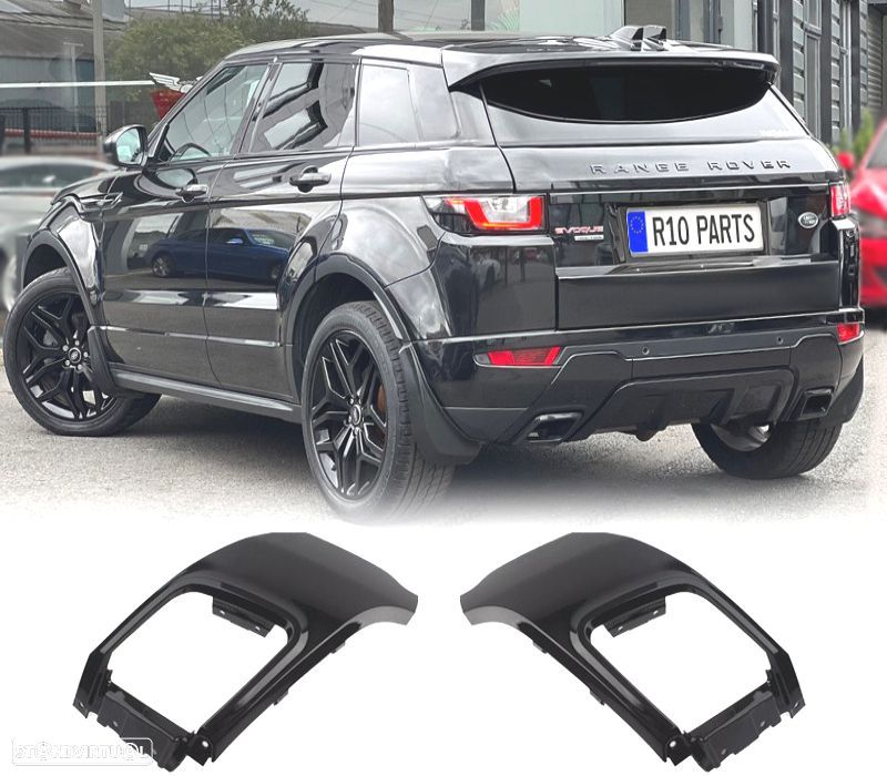EMBELEZADOR DE ESCAPE RANGE ROVER 10-18 LOOK DYNAMIC PRETO - 1