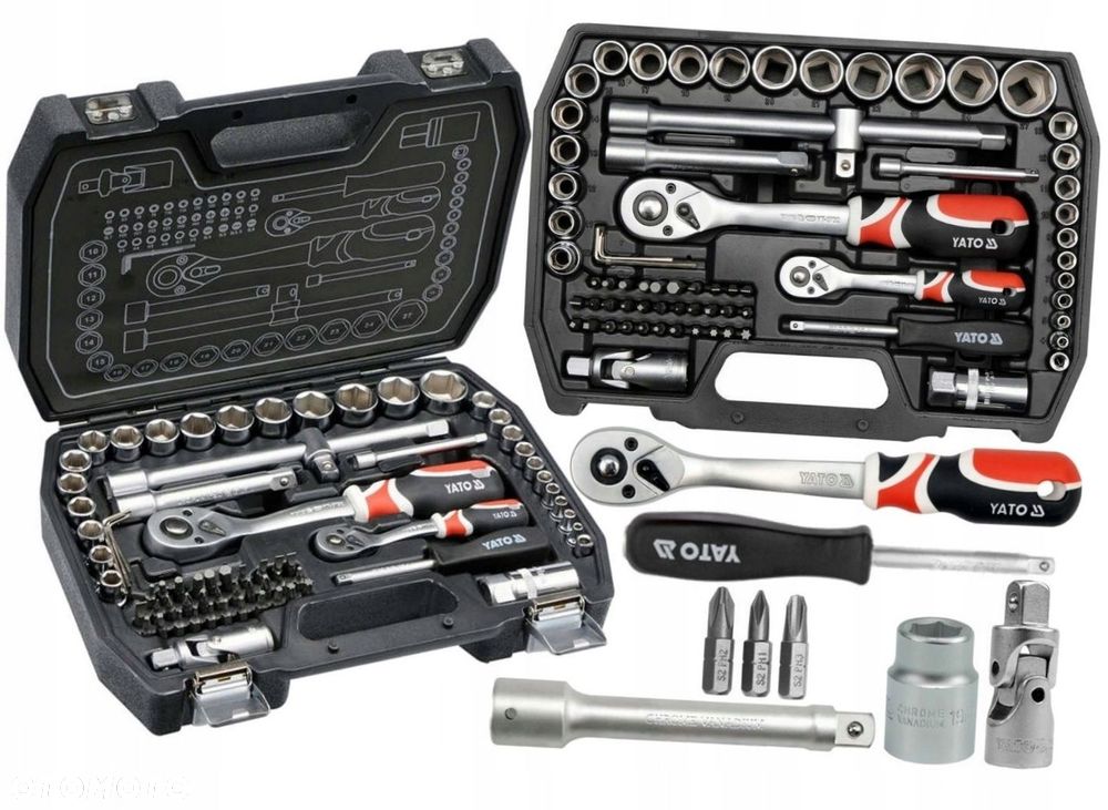 YATO KLUCZE NASADOWE ZESTAW KLUCZY NASADOWYCH NASADKI 72el YT-38782 TORX - 10